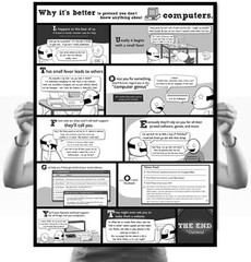 Pretend You Don't Know Squat About Computers Poster