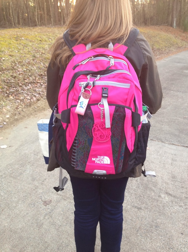 The North Face Bookbag w/ Monogram