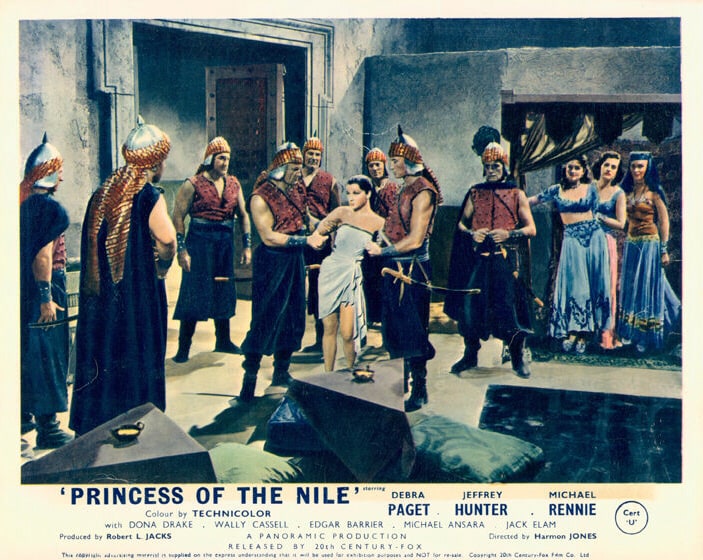 princess of the nile 1954 cast