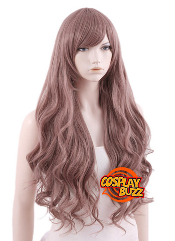 Beyond the Boundary Kyokai no Kanata Shindou Long Curly Purplish Brown