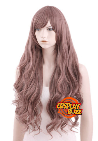 Beyond the Boundary Kyokai no Kanata Shindou Long Curly Purplish Brown