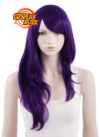 Tokyo Ghoul Tokyo Guru Rize Kamishiro Long Purple Anime Cosplay Wig PL