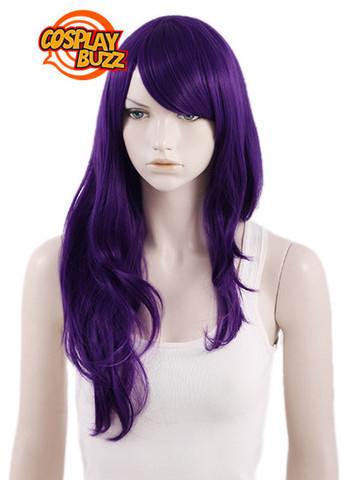 Tokyo Ghoul Tokyo Guru Rize Kamishiro Long Purple Anime Cosplay Wig PL