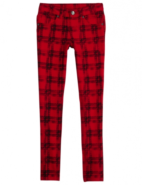 Plaid Knit Jeggings