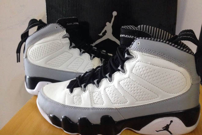 Jordan Brand Air Retro 9 Grey/Black/White Men Size Sport Footwear - Birmingham Barons