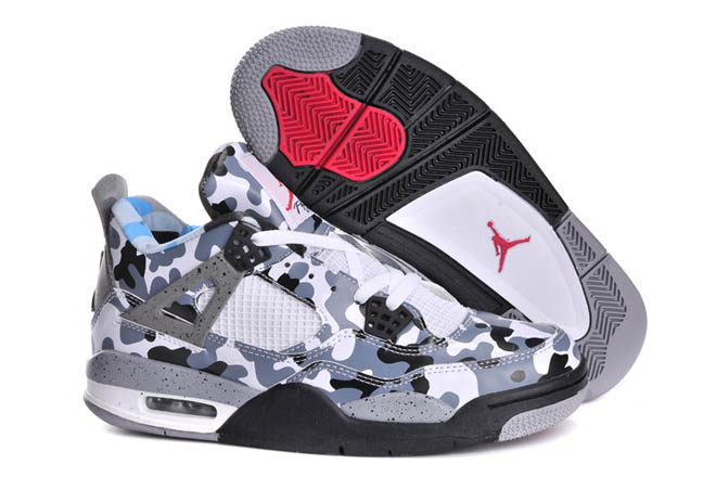 Nike Chicago Mens Camouflage Grey/Red/White Sneakers on Sale