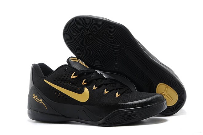 kobe 9 elite black and gold