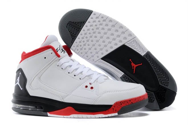 Brand Nike Michael Jordan Flight Origin Discount Shoes - Fire Red Black White