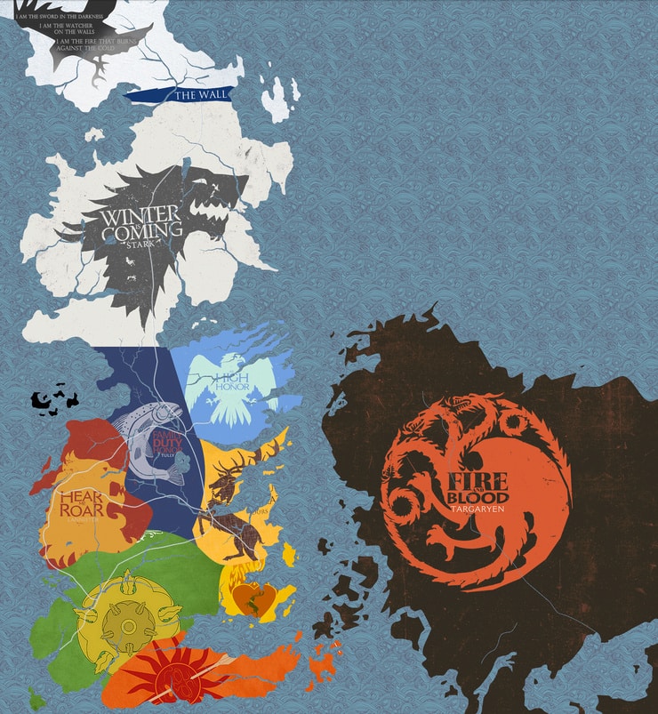 Another Got Map With Major Houses