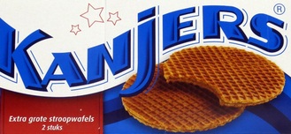 Kanjers stroopwafel caramel syrup waffle dutch cookie