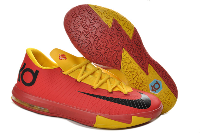 Kevin Durant Vi 6 Mens Sport RedYellow New Shoes