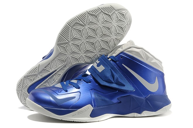 Nike LeBron Zoom Soldier 7 Deep Royal Pure Platinum Medium Navy Men Shoes