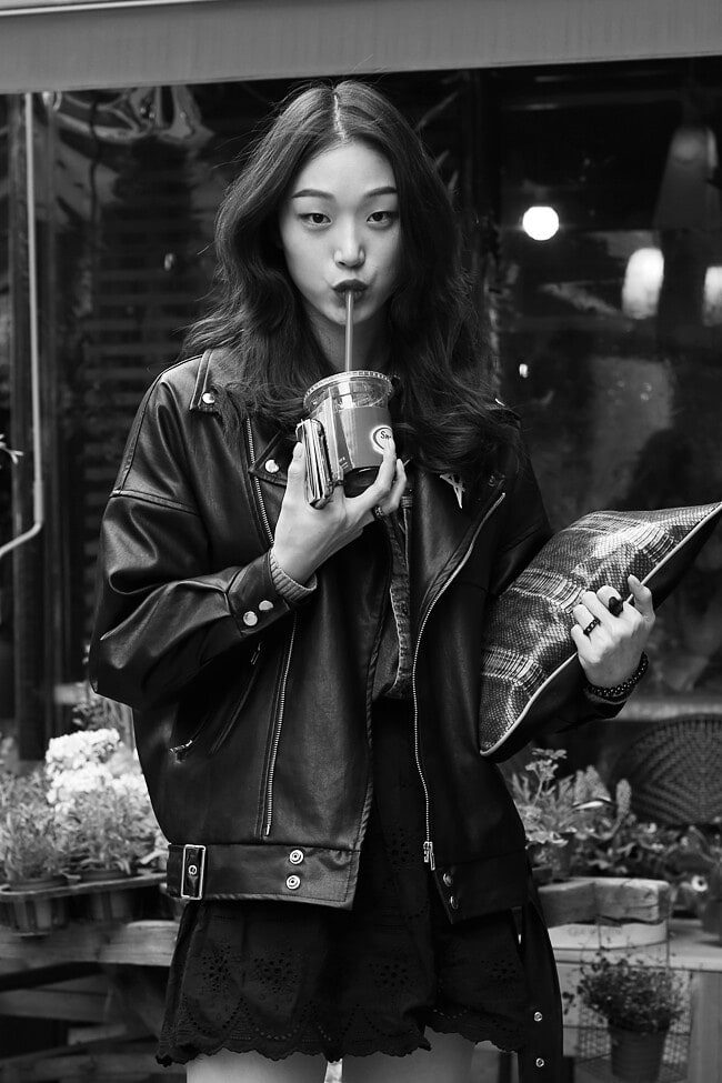 Black-is-no-colour — Sora Choi in “Raw, Raw, Raw”, photographed by