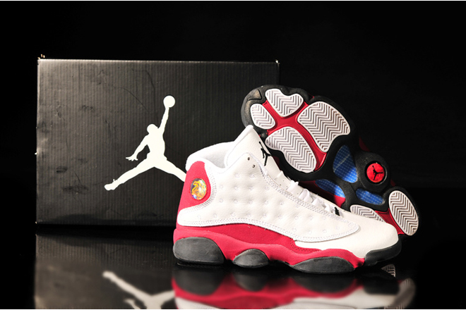Michael Air Jordan 13 Men Size White/Rose Red/Black Nike Sport Shoes Release New (Closer Look)