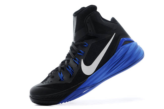 Cheap Nike Brand Black White and Blue Mens Sports Shoes - Hyperdunk 2014