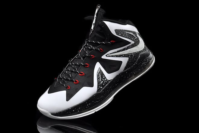 Nike LeBron X P.S Elite %u201CWhite Black Speckle%u201DPE Basketball Shoes