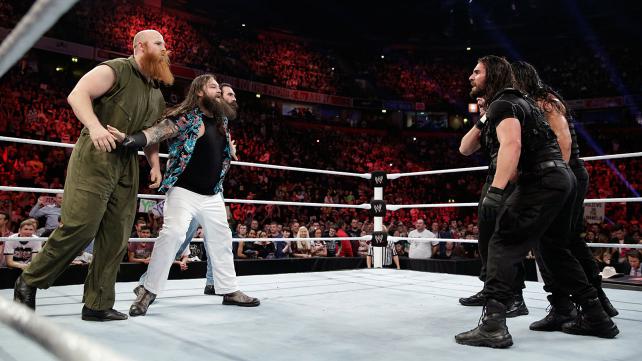 Seth Rollins, Roman Reigns, & Dean Ambrose vs. Bray Wyatt, Luke Harper, & Erik Rowan (WWE, Elimination Chamber 2014)