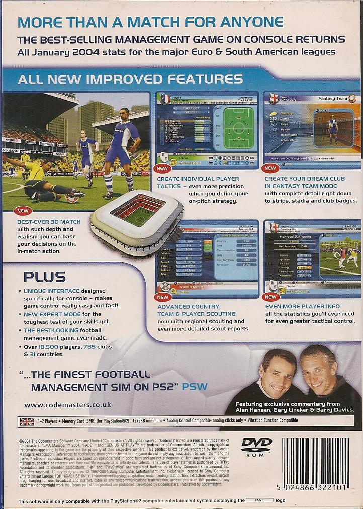 LMA Manager 2004
