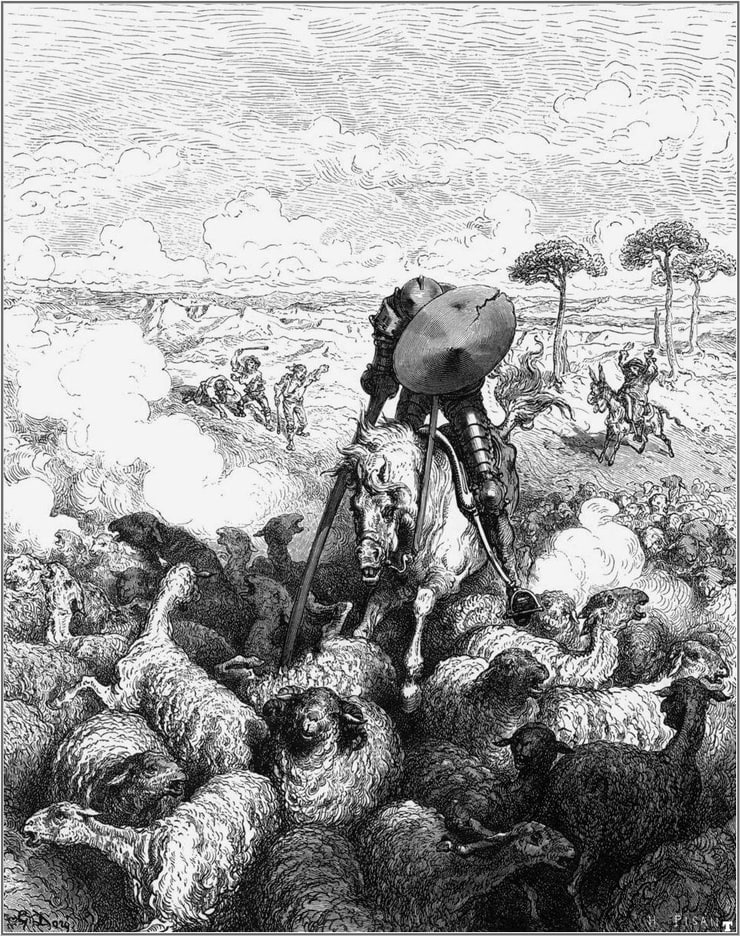 Illustration 9 (Don Quixote) : Gustave Doré, 1863.