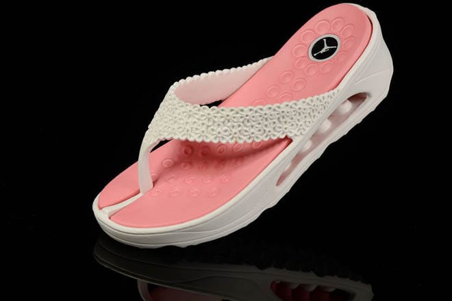 womens jordan slides pink