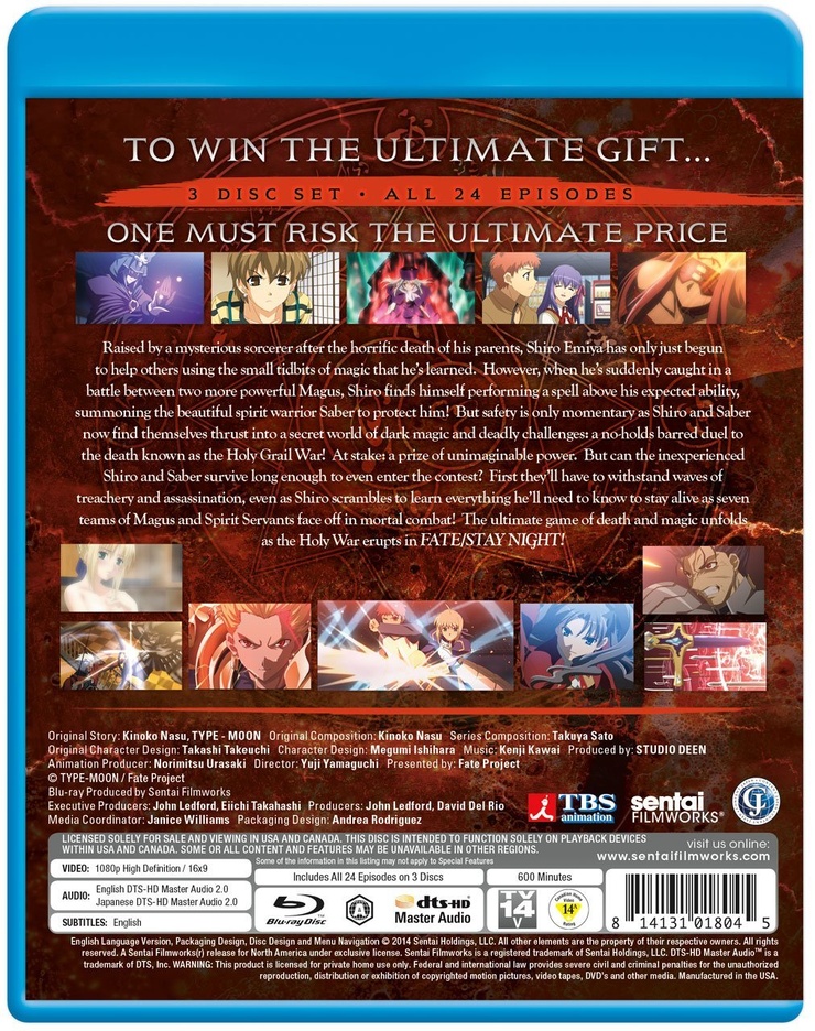 Fate / Stay Night TV: Complete Collection 