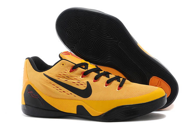 Bruce Lee Edition Nike Kobe 9 Black Laser Crimson Gold Colorway Mens Sneakers