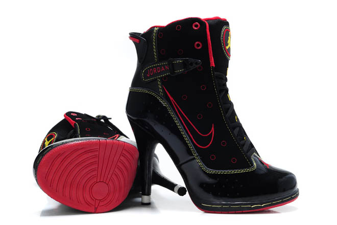 Michael Jordan 13 High Heel Black Pink Ladies