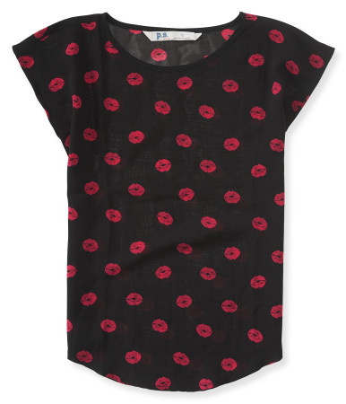 Kids' Sheer Lips Top