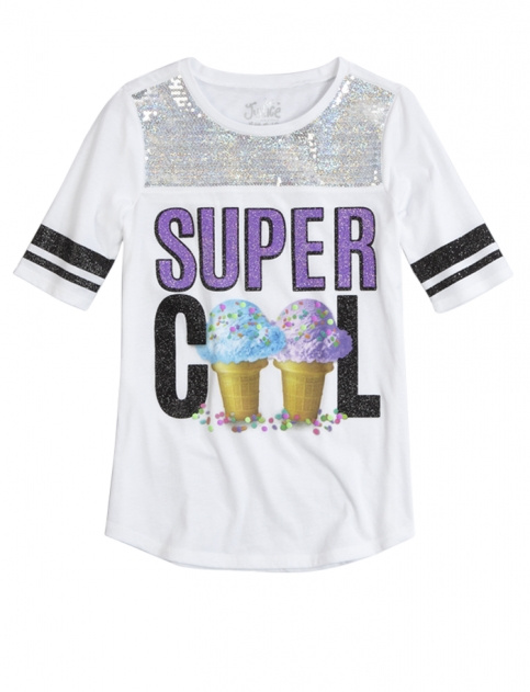 Sequin Football Tee