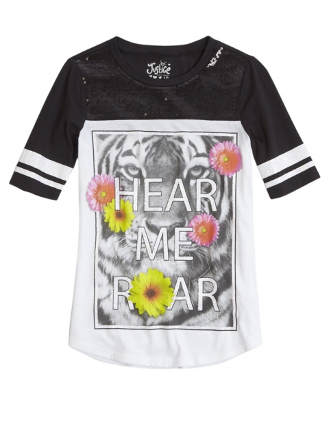Sequin Football Tee