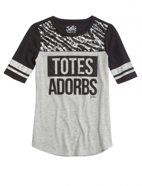Sequin Football Tee