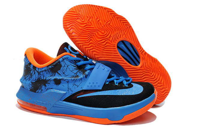 Low Price Offer Nike Zoom KD VII Photo Blue/Team Orange/Black Athletic Footwear