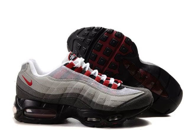 Womens Air Max 95 White Team Red Neutral Grey Medium Grey