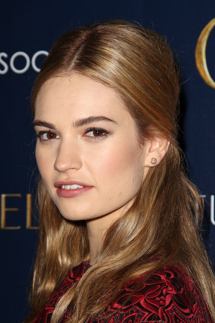Lily James Natural Hair Color