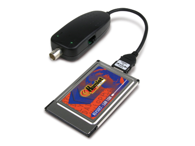 Hamlet HRE450 Combo: 10 Mbits ethernet PMCIA card, RJ45 and BNC