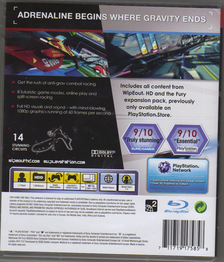 Wipeout HD Fury