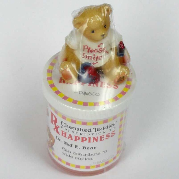 Cherished Teddies - Medicine Bottle  (Happiness - 