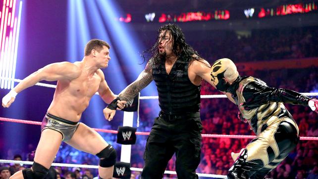 Goldust & Cody Rhodes vs. Seth Rollins & Roman Reigns (Battleground 2013)