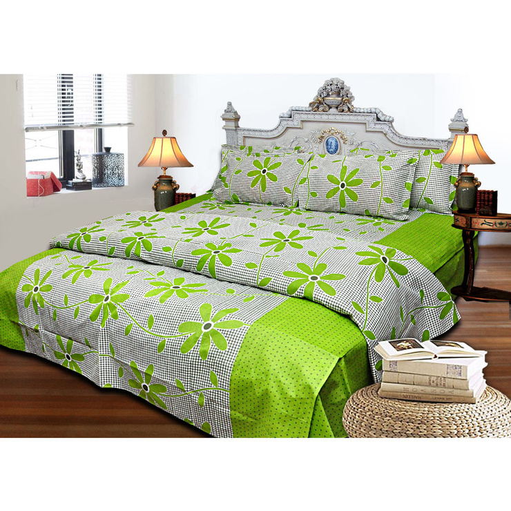 Buy 100% Cottton Bedsheet With Elegant Floral Design in India Buy 100% Cottton Bedsheet With Elegant Floral Design in India