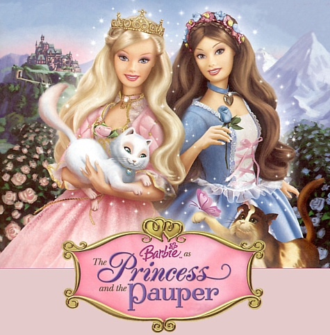black and white barbie princess and the pauper