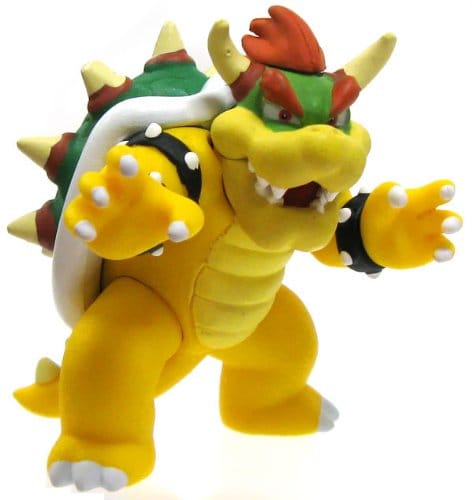 Super Mario Galaxy Tomy Gashopan 3 Inch PVC PVC Figure Bowser