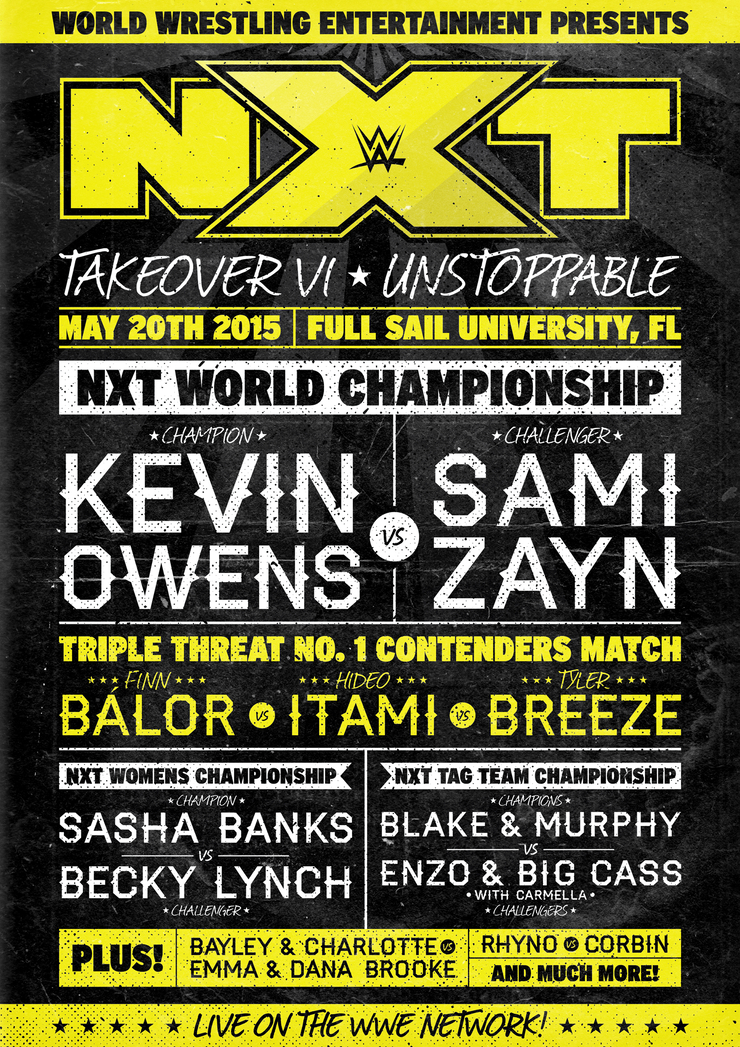 NXT TakeOver: Unstoppable NXT TakeOver: Unstoppable