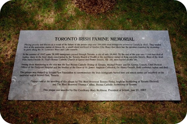 Irish Famine Memorials