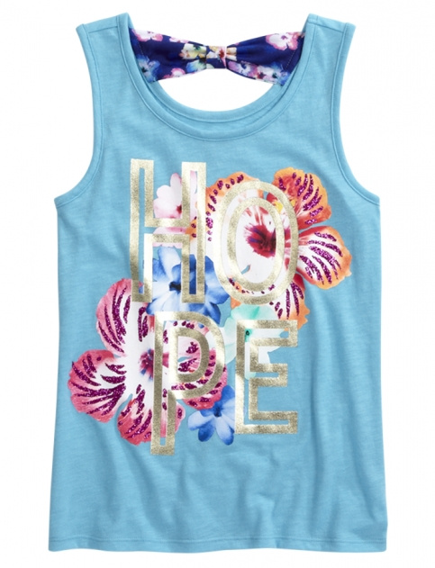 Graphic Bow Back Tank