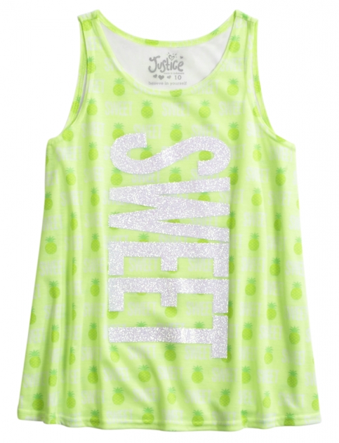 Graphic High Neck Tank