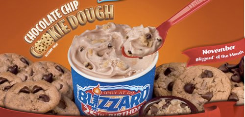 Chocolate Chip Cookie Dough Blizzard®