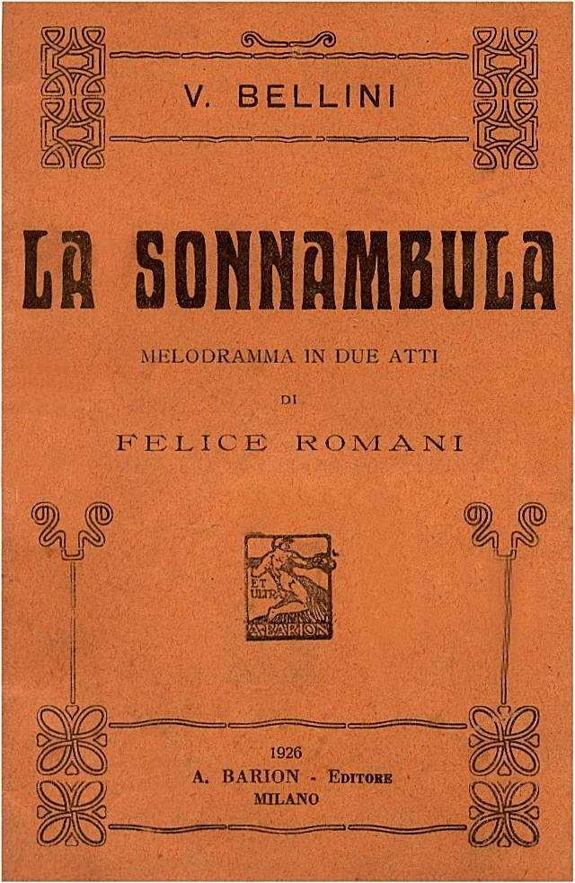 La sonnambula La sonnambula
