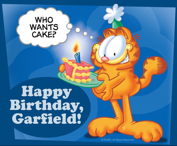 Happy Birthday, Garfield.