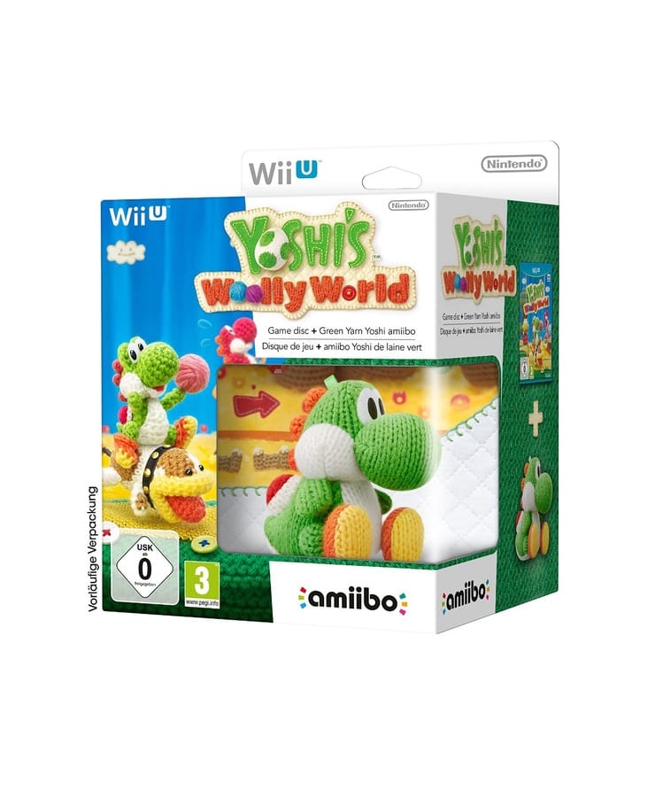 Yoshi's Woolly World and amiibo Green Yoshi Bundle
