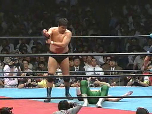 Jumbo Tsuruta vs. Mitsuharu Misawa (4/18/91)